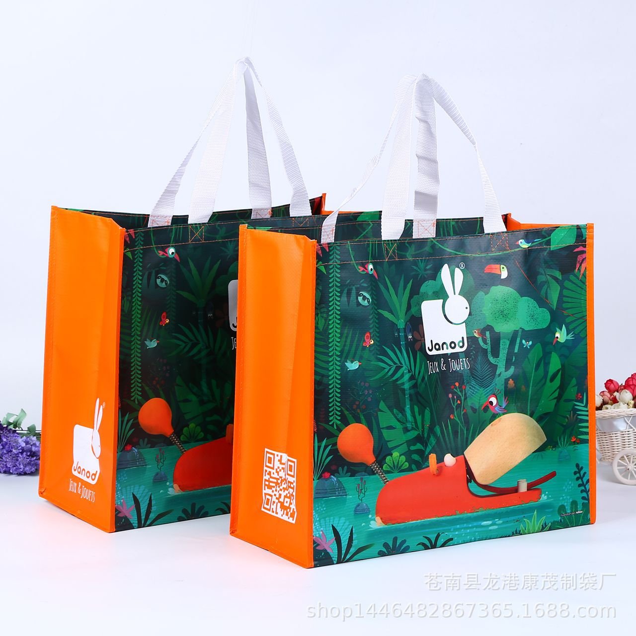 reusable polypropylene tote bags Eco friendly waterproof pp woven shopping bag recyclable laminated pp woven bag with clothing