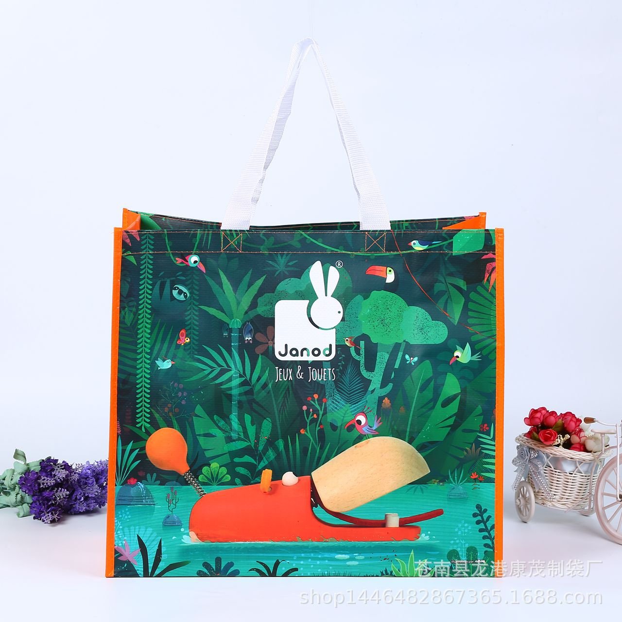 reusable polypropylene tote bags Eco friendly waterproof pp woven shopping bag recyclable laminated pp woven bag with clothing
