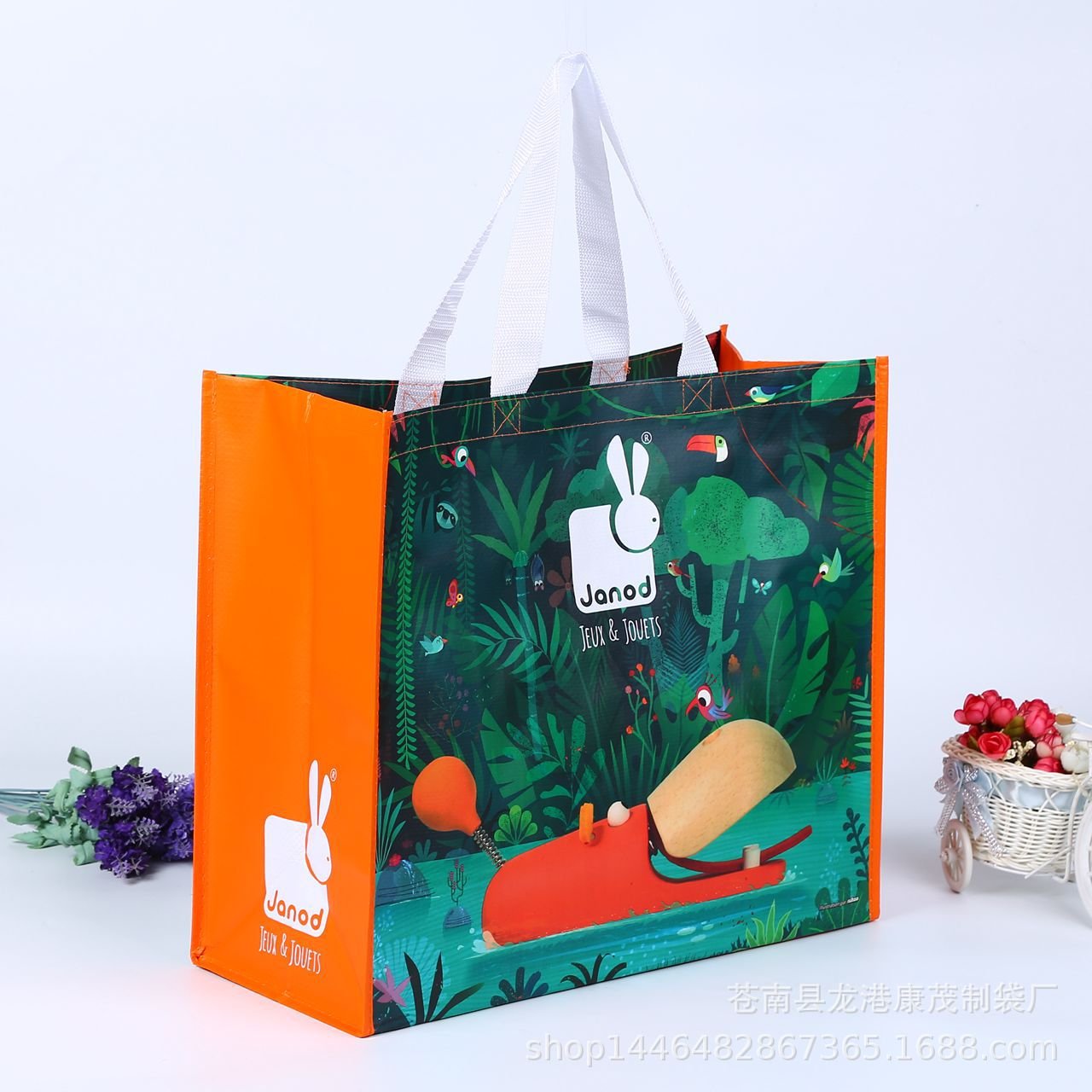 reusable polypropylene tote bags Eco friendly waterproof pp woven shopping bag recyclable laminated pp woven bag with clothing