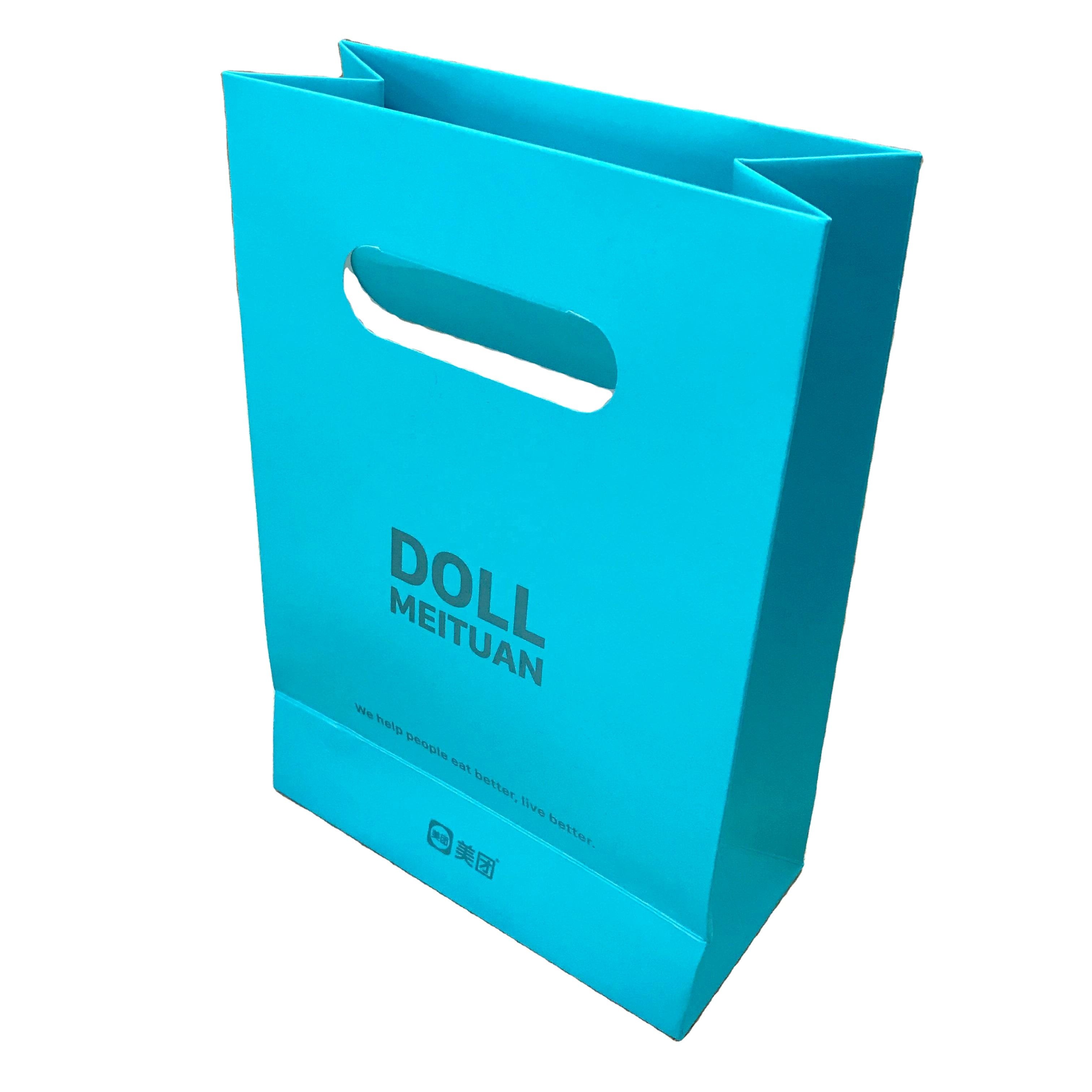 Wholesale reusable Custom luxury craft gift brown white packaging printed shopping bag kraft paper bags