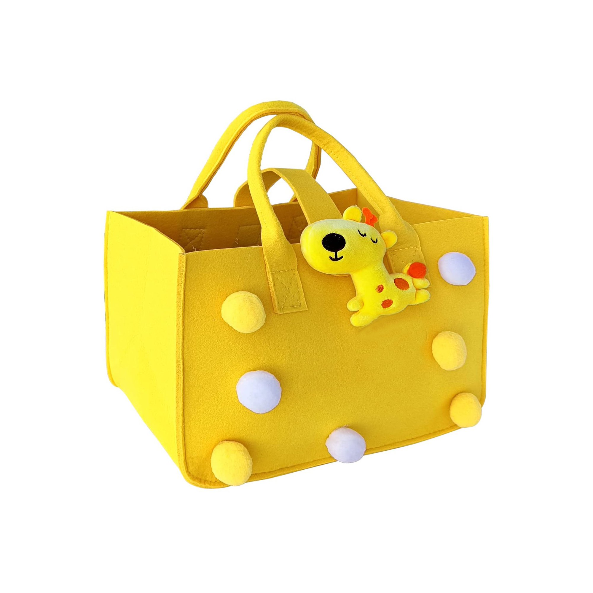 Wholesale Felt Candy Gift Bag Premium Felt Gift Tote Bags Christmas Shopping Bag With Ornaments