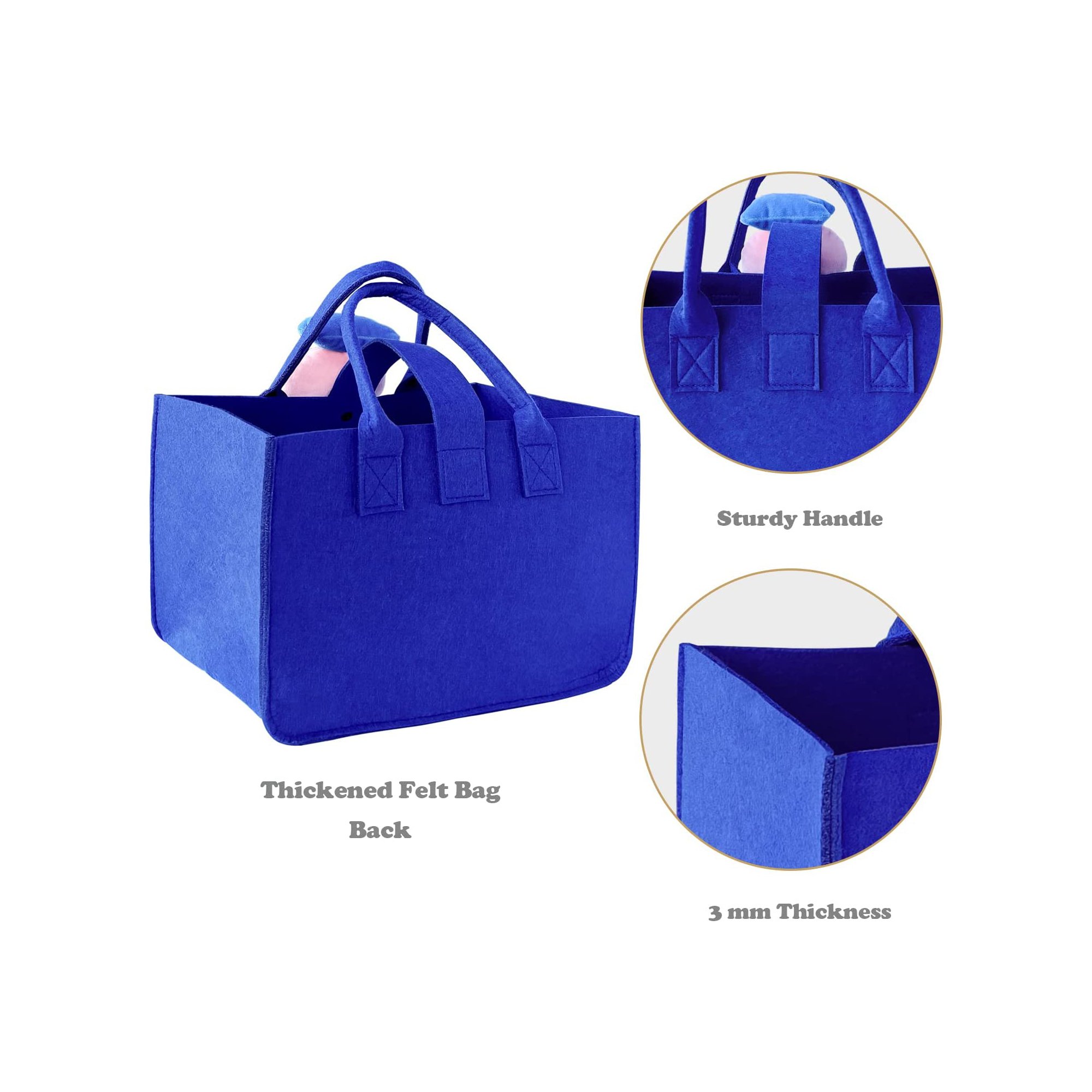 Wholesale Felt Candy Gift Bag Premium Felt Gift Tote Bags Christmas Shopping Bag With Ornaments