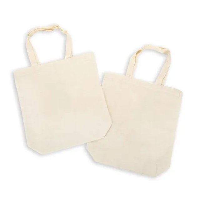 Eco Friendly Creamy Beige Black Blank Reusable Cotton Shopping Bag Canvas Plain Tote Bags with Logo for Women Grocery