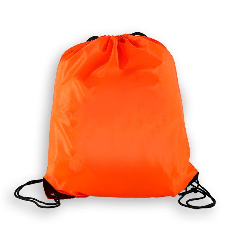 Multi color logo foldable plain eco friendly nylon drawstring shopping bag