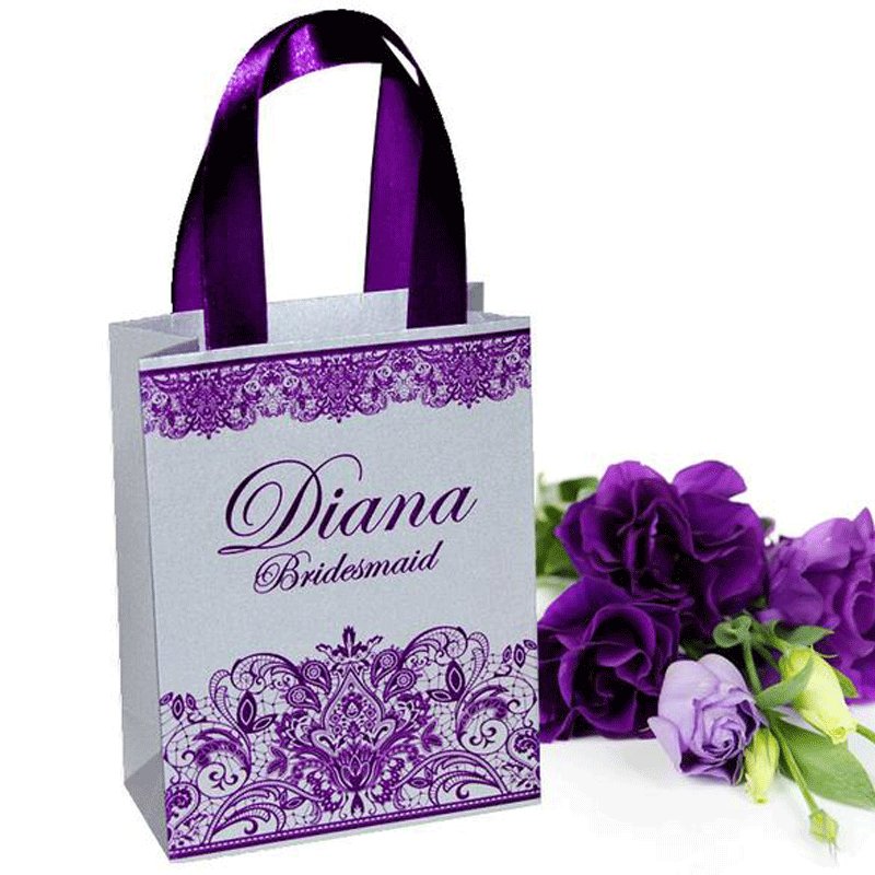 Luxury Gift Paper Bag Custom Made Printed Logo Jewelry Packaging Kraft Shopping Paper Bag With Ribbon Handles