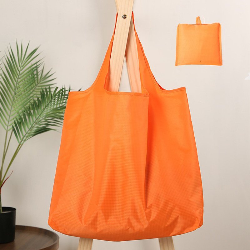 Wholesale Custom Easy Carry Shopping Bag Nylon Reusable Foldable Grocery Tote Bag Heavy Duty Expandable Folding Tote Bag