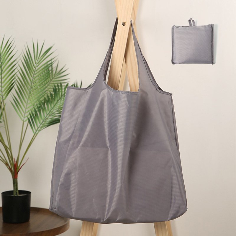Wholesale Custom Easy Carry Shopping Bag Nylon Reusable Foldable Grocery Tote Bag Heavy Duty Expandable Folding Tote Bag
