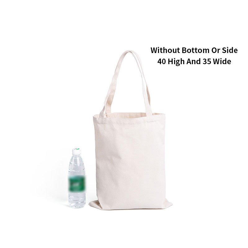 Wholesale Bolsa de lona Blank Plain Custom Print Logo Shopping Recycled Cotton Canvas Tote Bag