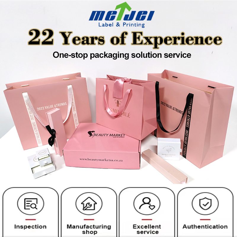 Luxury ribbon handle boutique shopping packaging customized printed euro tote paper gift bags with logo