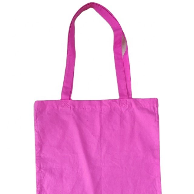 100% Cotton Tote Bags Customized Colors Unique Heat Transfer Printed Handle Wholesales for Shopper Promotional Use