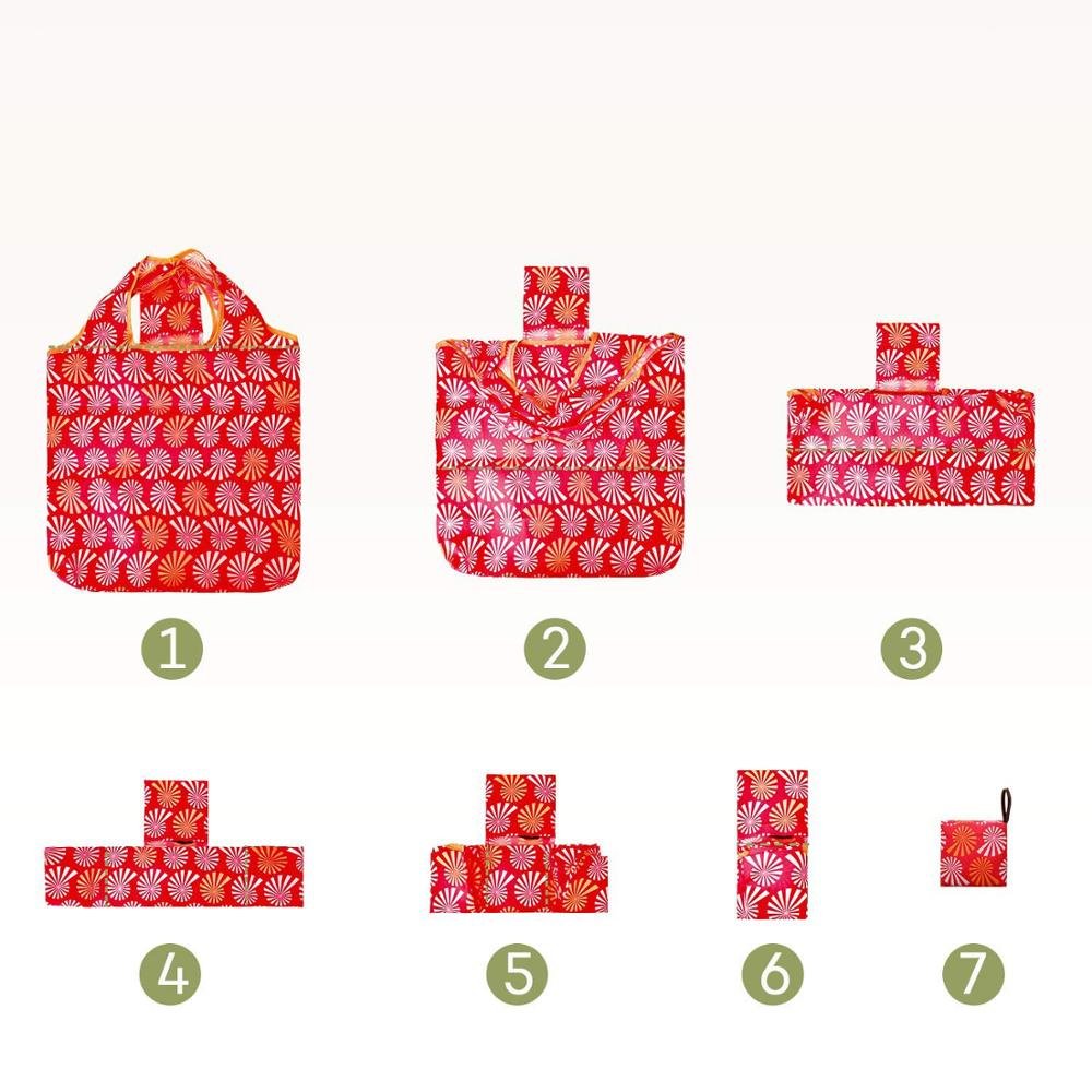 Washable Compact Reusable Grocery Bags Fold Up Shopping Bags for Purse Cute Shopping Tote Bags