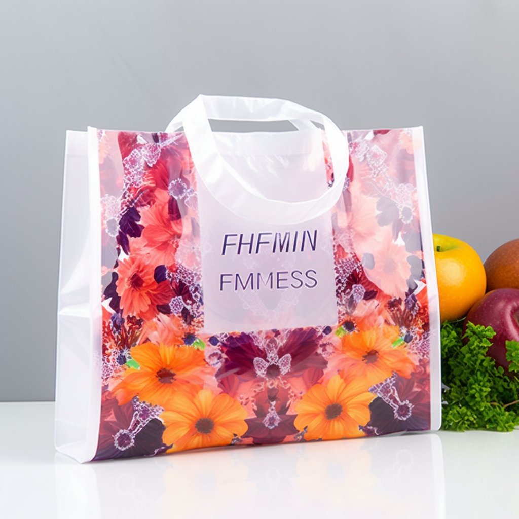 Free Sample Quality Assurance Eco Friendly Recycled Plastic Tote Shopping Bag