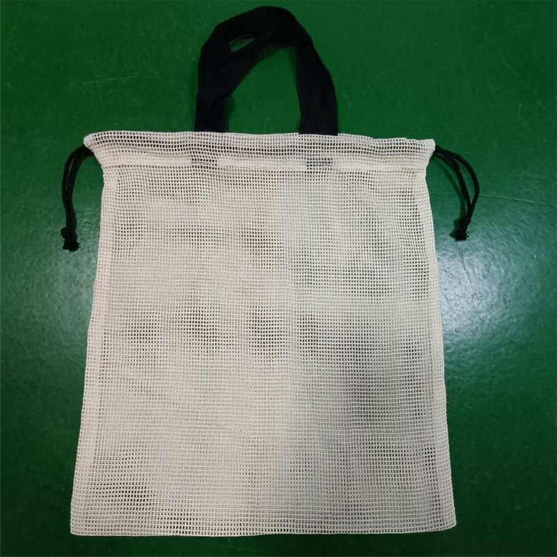 Zero Waste Organic Cotton Reusable Produce Mesh Bag For Fruits And Vegetable Mesh Net Bag Eco Friendly Reusable Shopping Bag