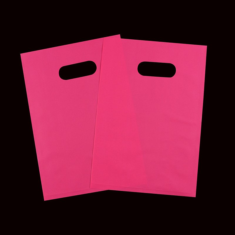 Wholesale Plastic Shopping Bag Custom Logo Printed Biodegradable Die Cut Plastic Packaging Bags For Clothes With Handle