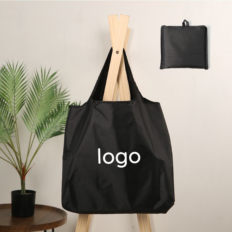 Custom Design Purple Reusable Portable Large Capacity Multicolour Nylon Grocery Foldable Shopping Bag
