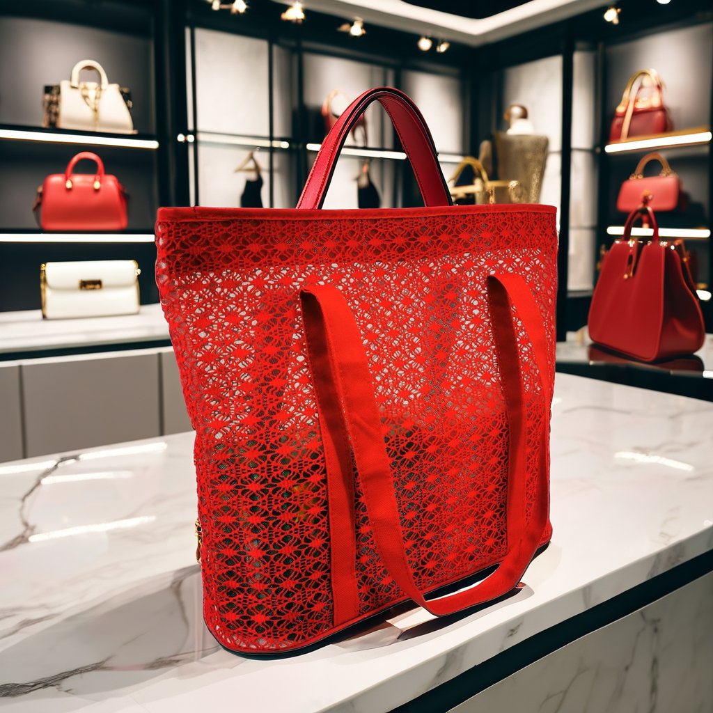 Fac Wholesale Hot-Selling Large Capacity Nylon Mesh Tote Bag Linen Lining Supermarket Shopping Clothing Travel Dual Handle Cover