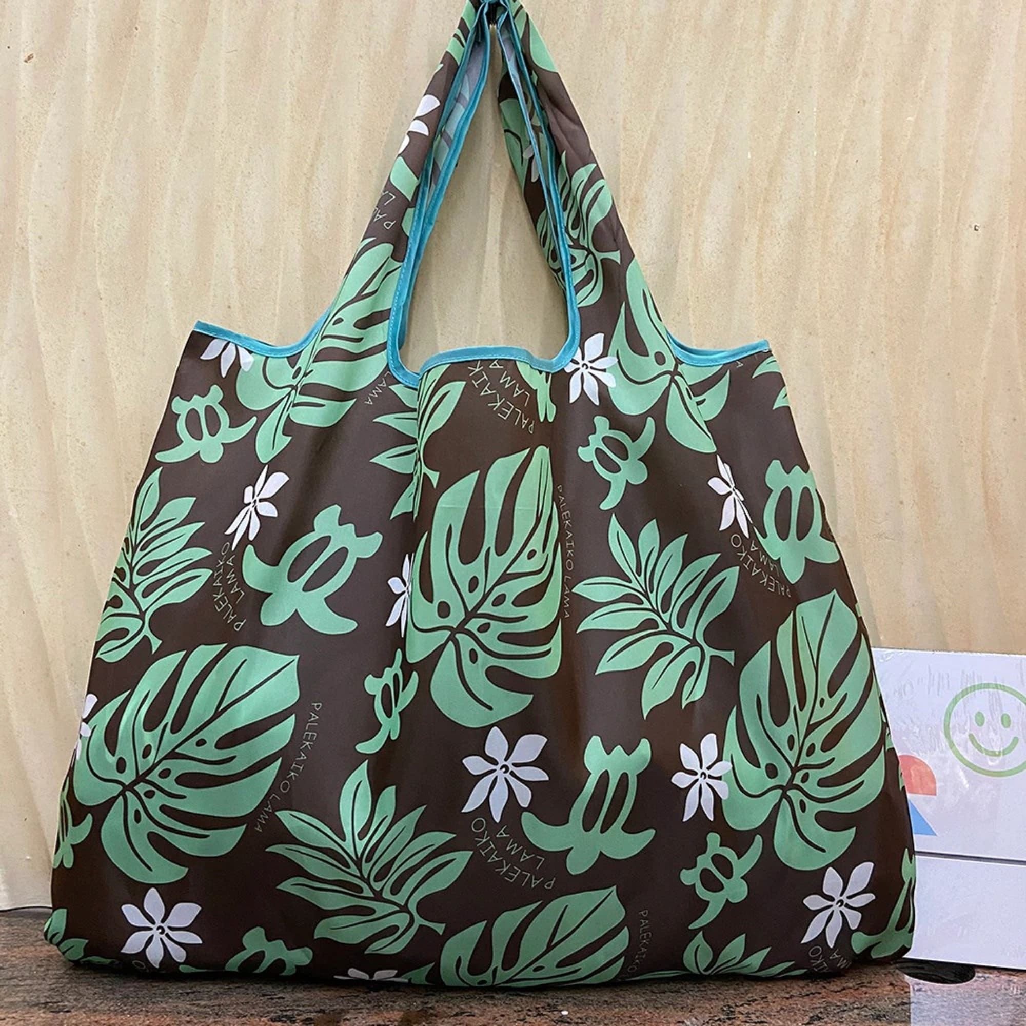 Foldable Reusable gift tote bag foldable, polyester grocery shopping Folding Recycling bags Washable Polyester bags/