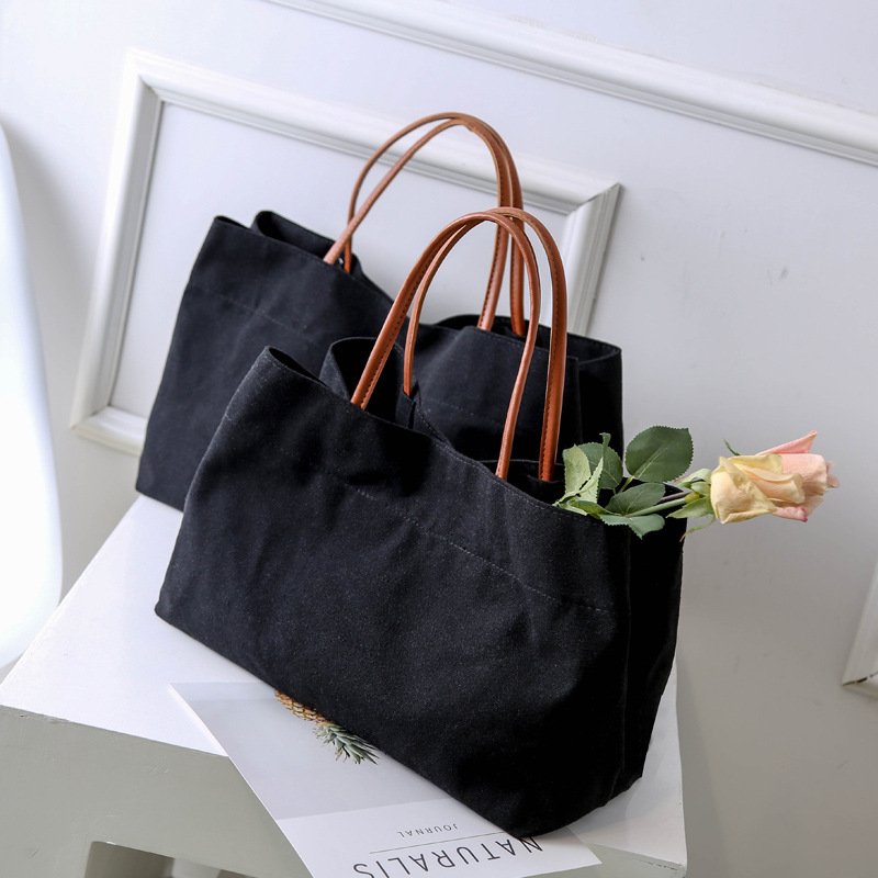 Wholesale New Trending Eco-Friendly Cotton Handbags Large Shopping Bag Canvas Tote Bag Fashion Shopping Women Handbags