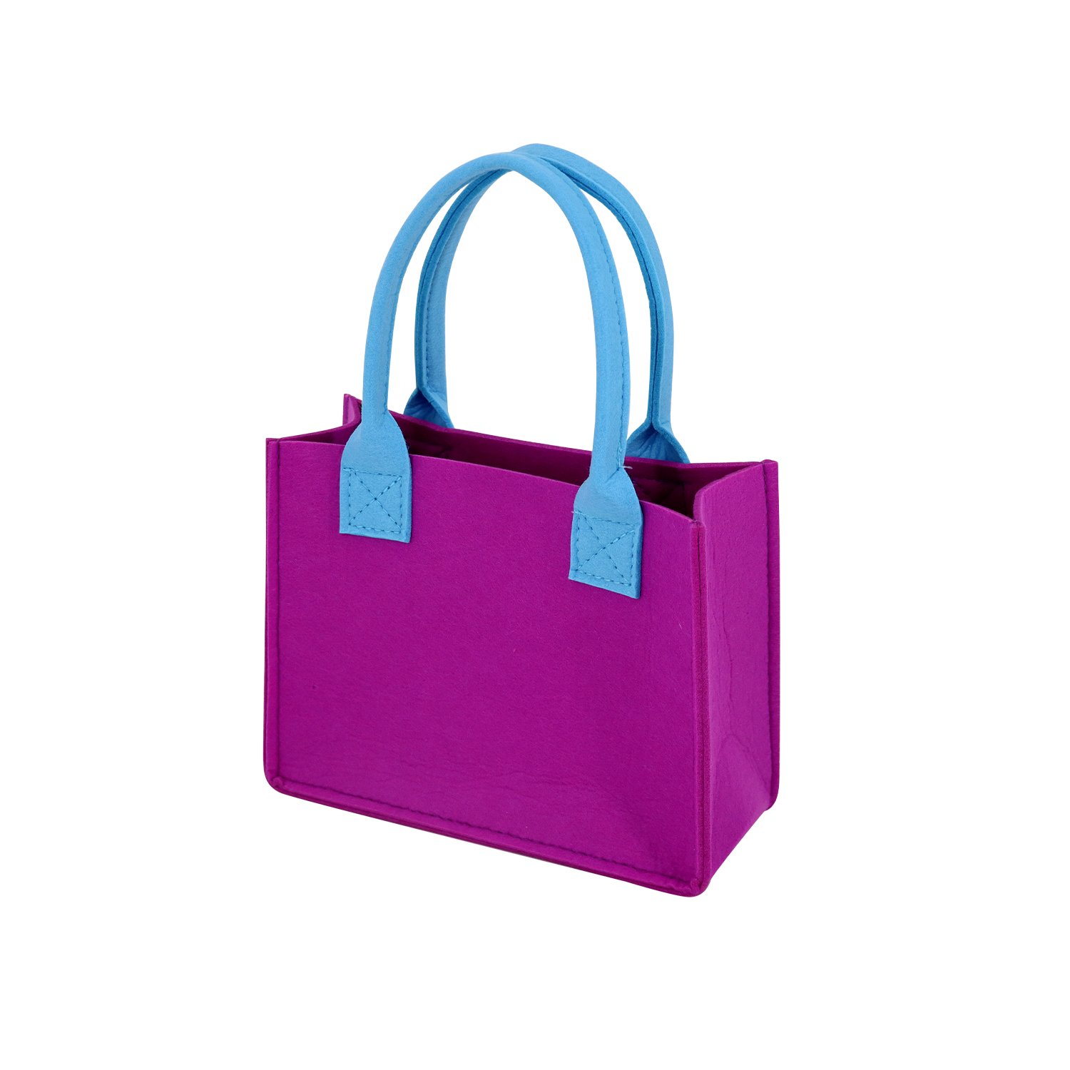 High Capacity Luxury Purple Felt Online Handbag Ladies Shopping Bag for Women