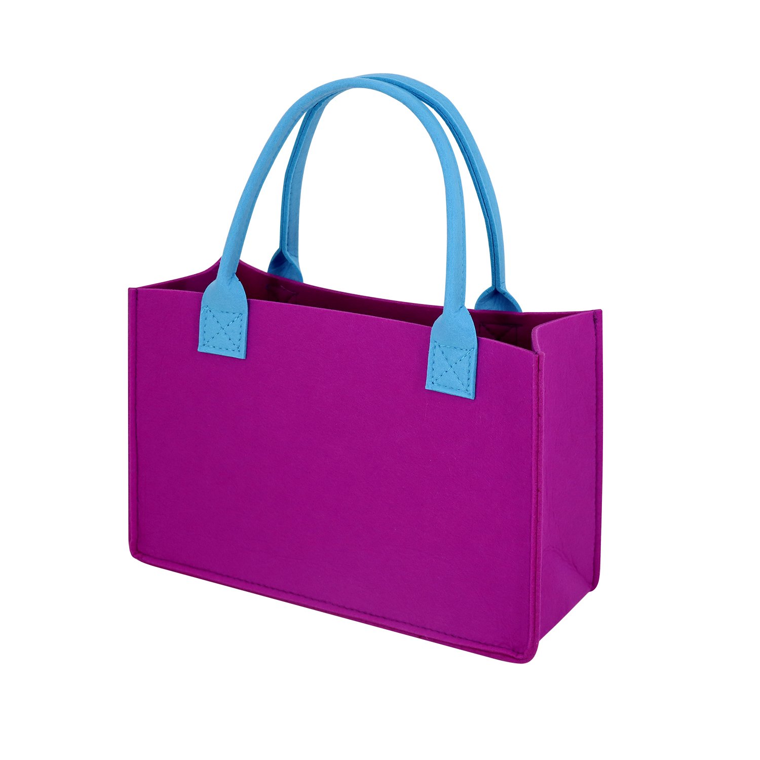 High Capacity Luxury Purple Felt Online Handbag Ladies Shopping Bag for Women