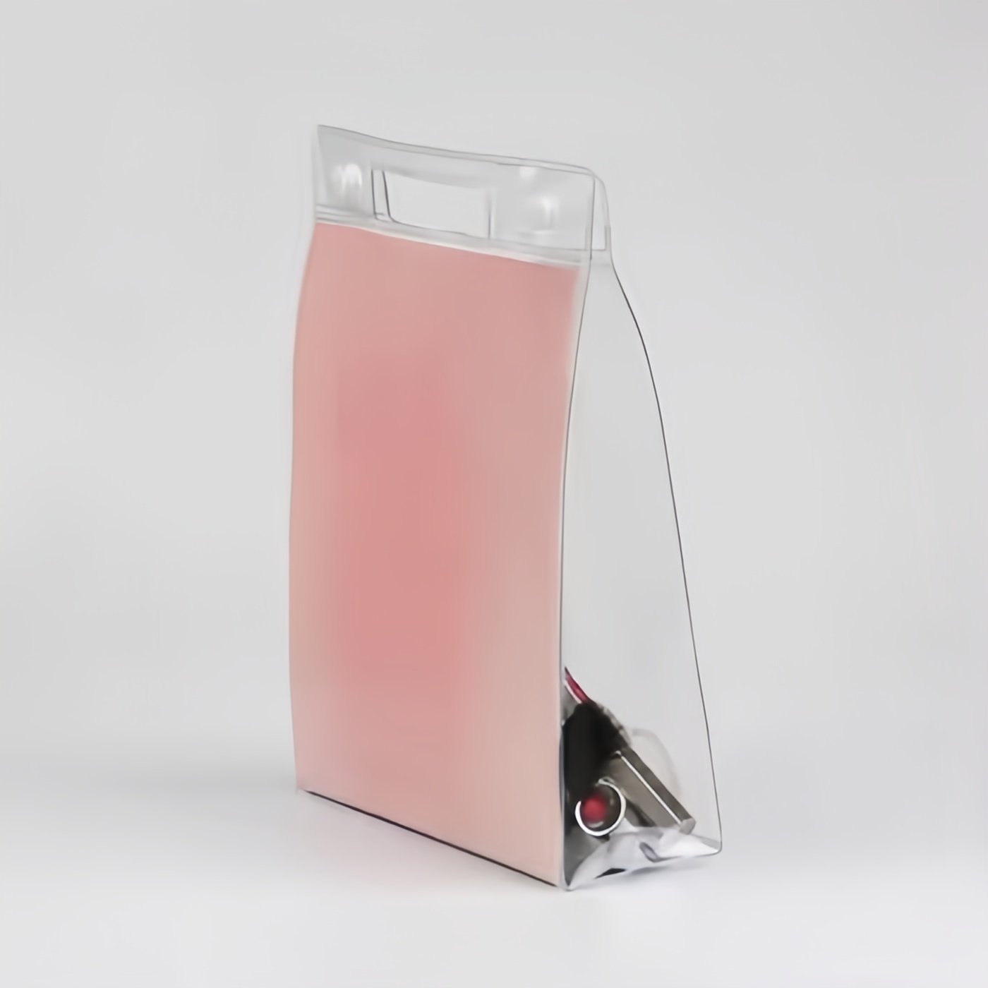 Accept Customized Clear Transparent Fashion Pvc Waterproof Tote Shopping Bag With Plastic Button To Close The Bags Size