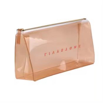 Accept Customized Clear Transparent Fashion Pvc Waterproof Tote Shopping Bag With Plastic Button To Close The Bags Size
