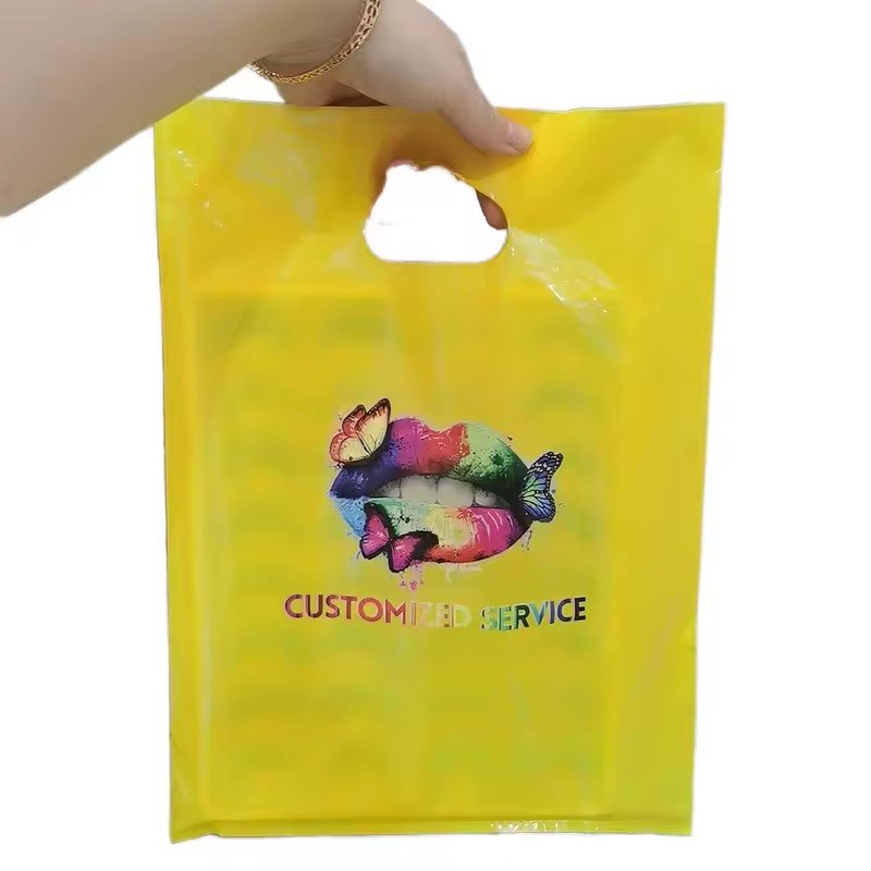 Custom Eco Friendly Biodegradable Plastic T-shirt bags With Logos Supermarket Plastic Custom Compostable Grocery shopping bag