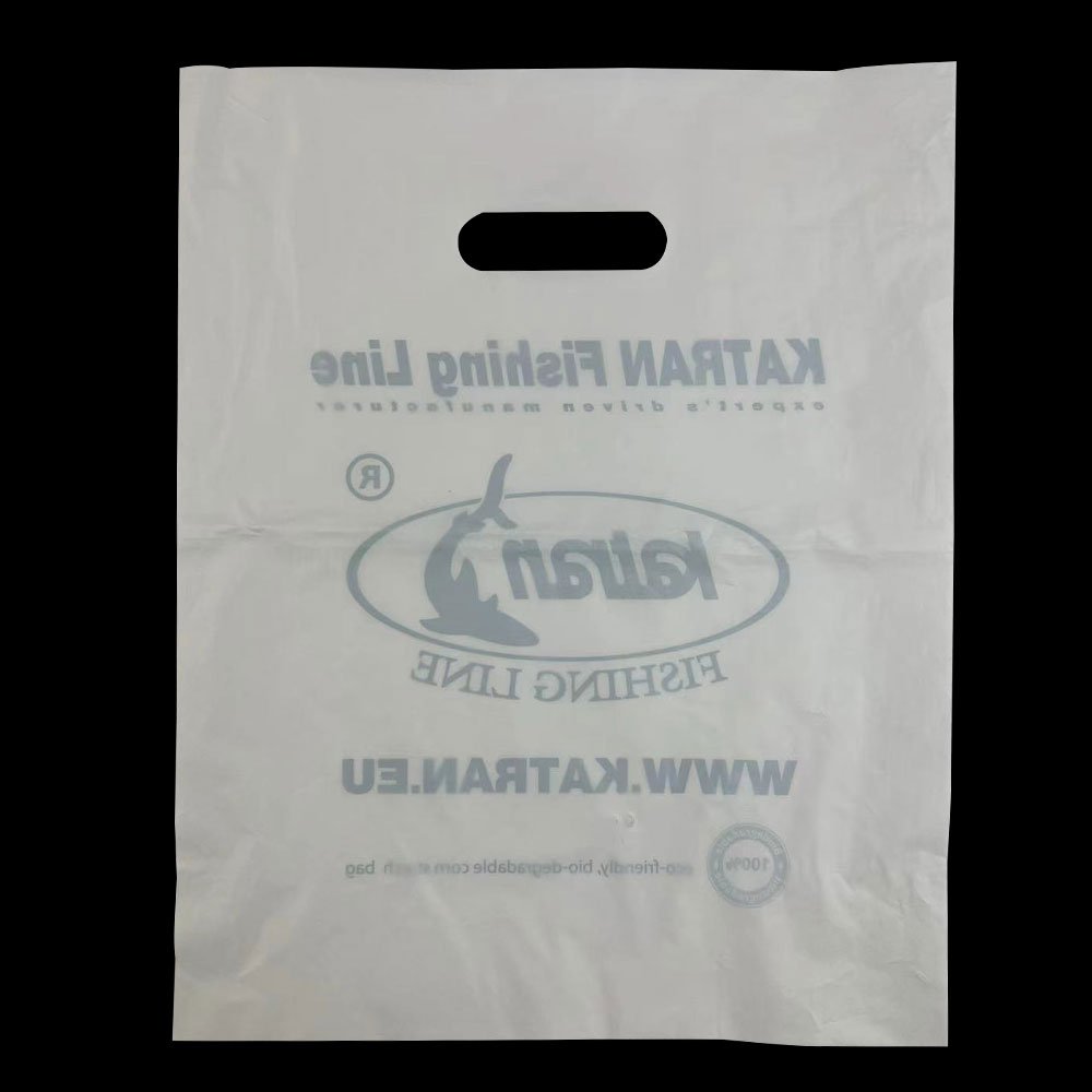 Custom printing heavy duty retail bolsas de plastico d2w bio degradable die cut large plastic shopping bags with own logo