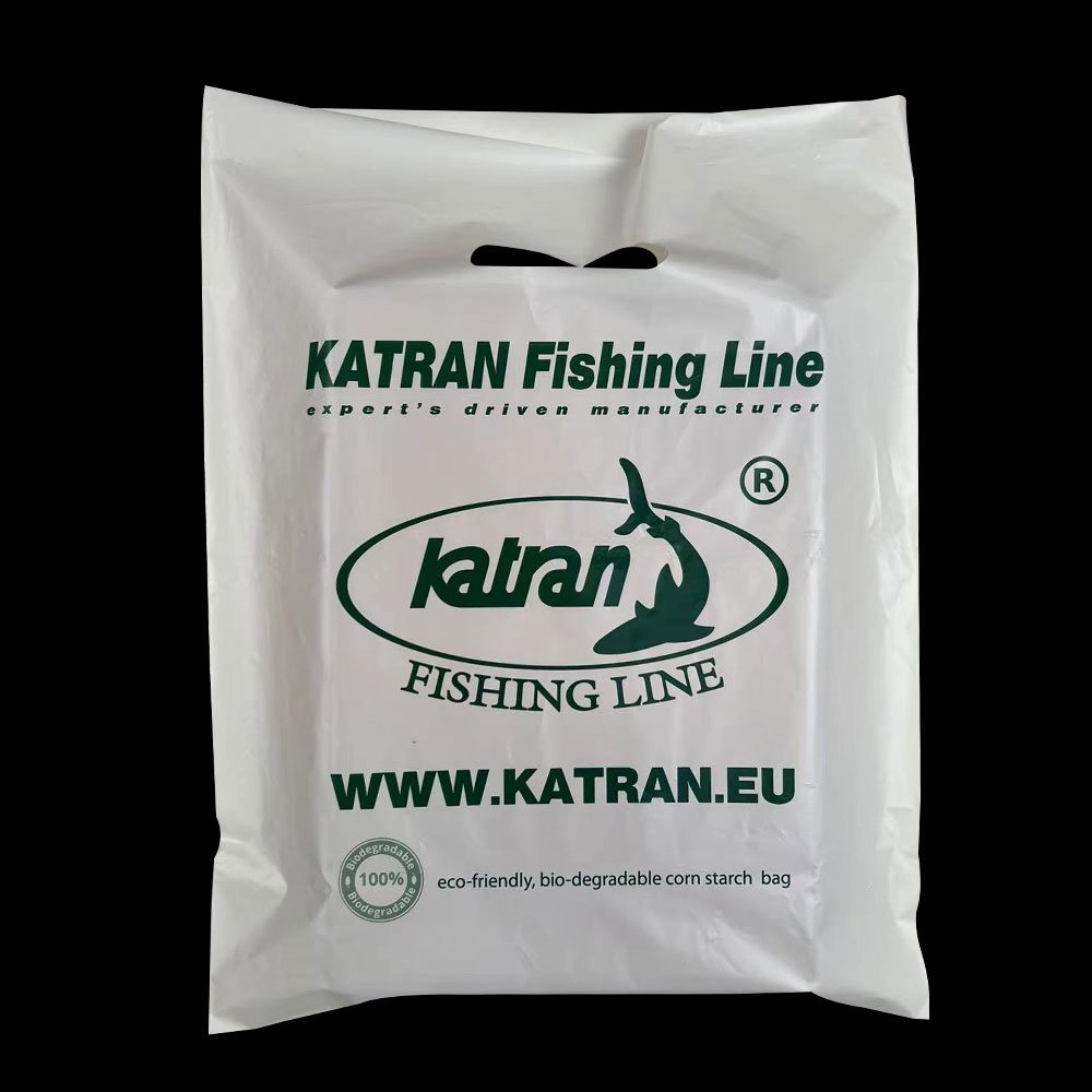 Custom printing heavy duty retail bolsas de plastico d2w bio degradable die cut large plastic shopping bags with own logo