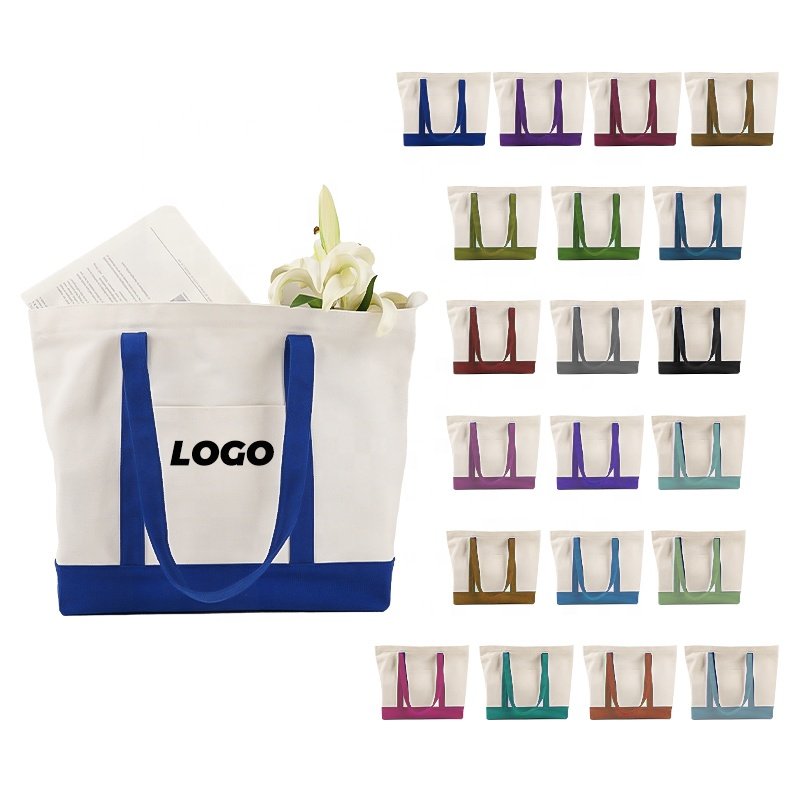oversized personalised school cloth colorful cosmetic unique hand print fabric bag for shopping