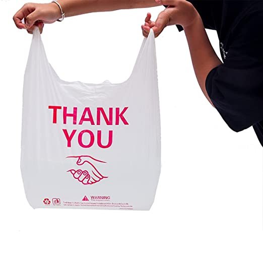 China Manufacturer for Grocery bulk Retail Store disposable Heavy Duty with handles shopping t shirt bags