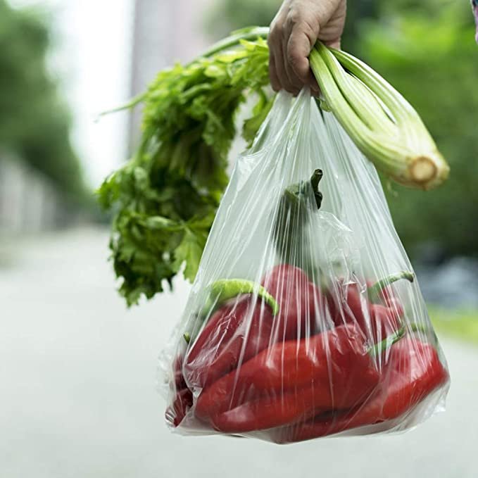 China Manufacturer for Grocery bulk Retail Store disposable Heavy Duty with handles shopping t shirt bags