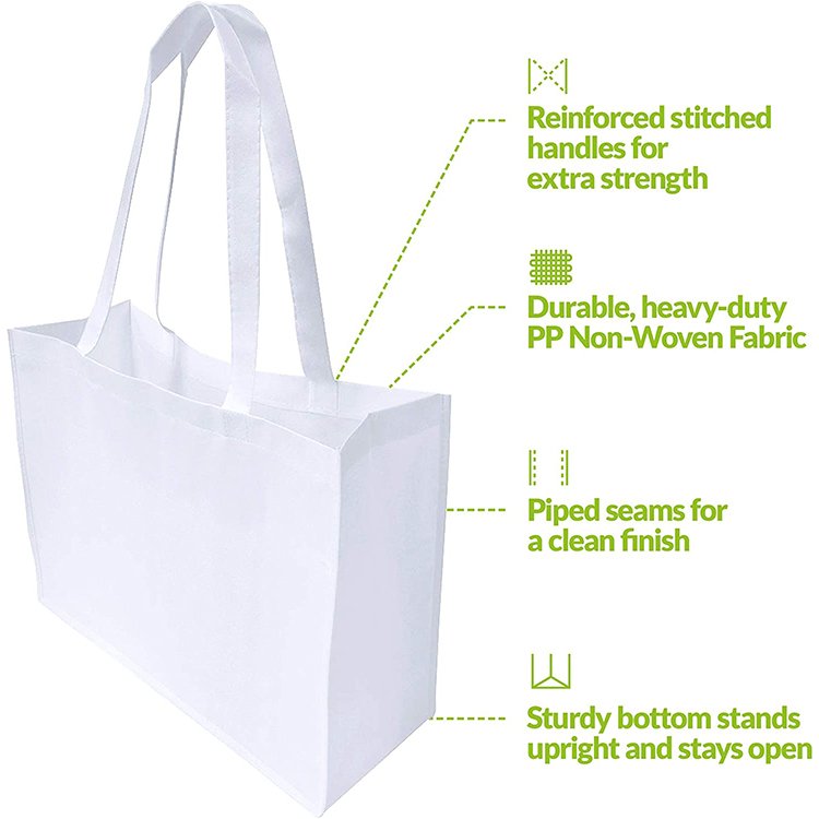 High quality eco friendly reusable non woven tote shopping bags