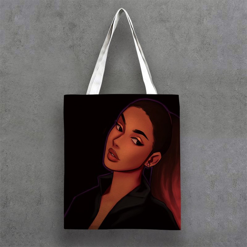 Fashion Black Art African Girls Printed Handbag Women Ladies Tote Shopping Bag