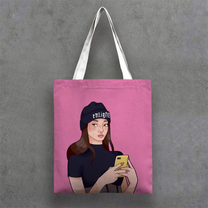 Fashion Black Art African Girls Printed Handbag Women Ladies Tote Shopping Bag