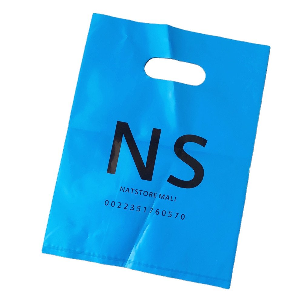 Die Cut Plastic HDPE LDPE Thickness With Logo Print Carrier Gift Boutique Retail Plastic Shopping Bags With Handle