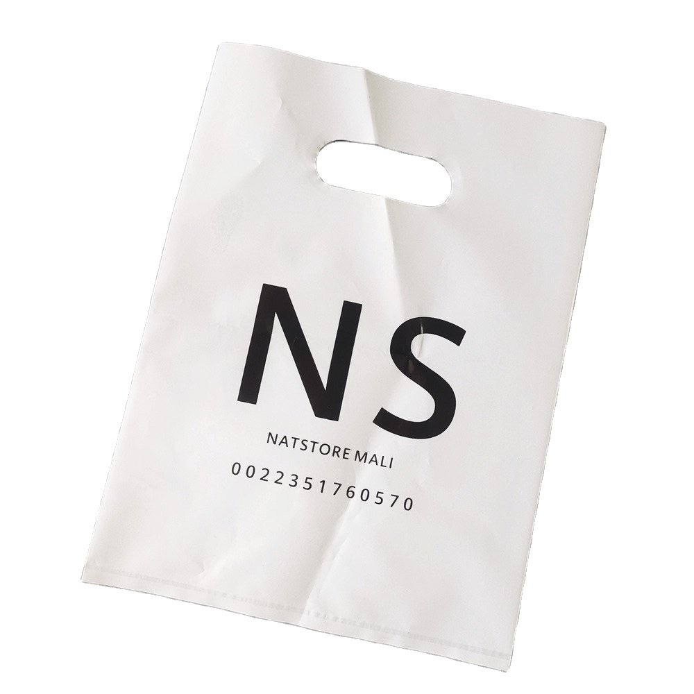 Die Cut Plastic HDPE LDPE Thickness With Logo Print Carrier Gift Boutique Retail Plastic Shopping Bags With Handle