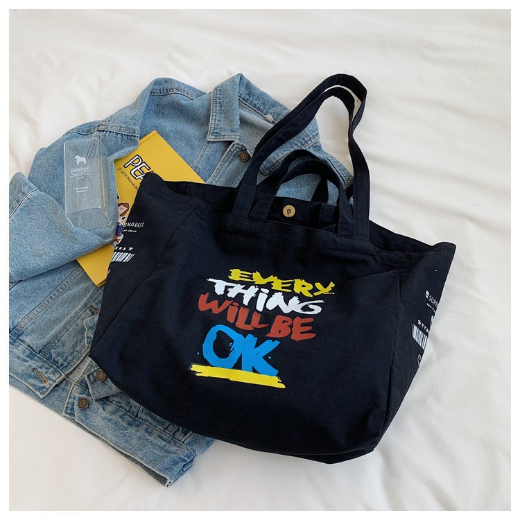 Extra Large Women Big Canvas Shopping Bag Cotton Reusable Shoulder Bags Eco friendly Sundries storage Custom Design Canvas Bags