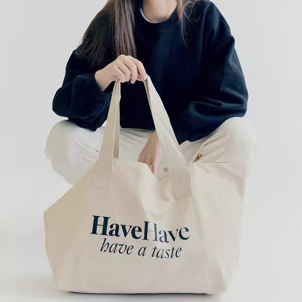 Wholesale Recycle Grocery Tote Bag Plain Personalized Reusable Cotton Canvas Shopping Bag With Custom Printed Logo