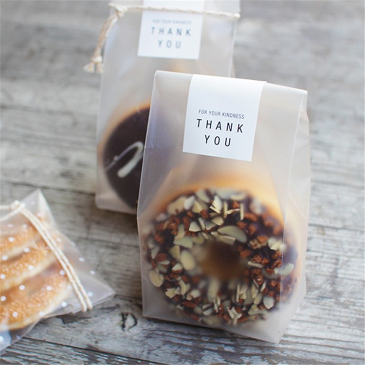 Packaging Bag with Window Hot Sale Small Bakery Bread bakery shopping bag biscuit packaging stand up pouch cookie mylar bags