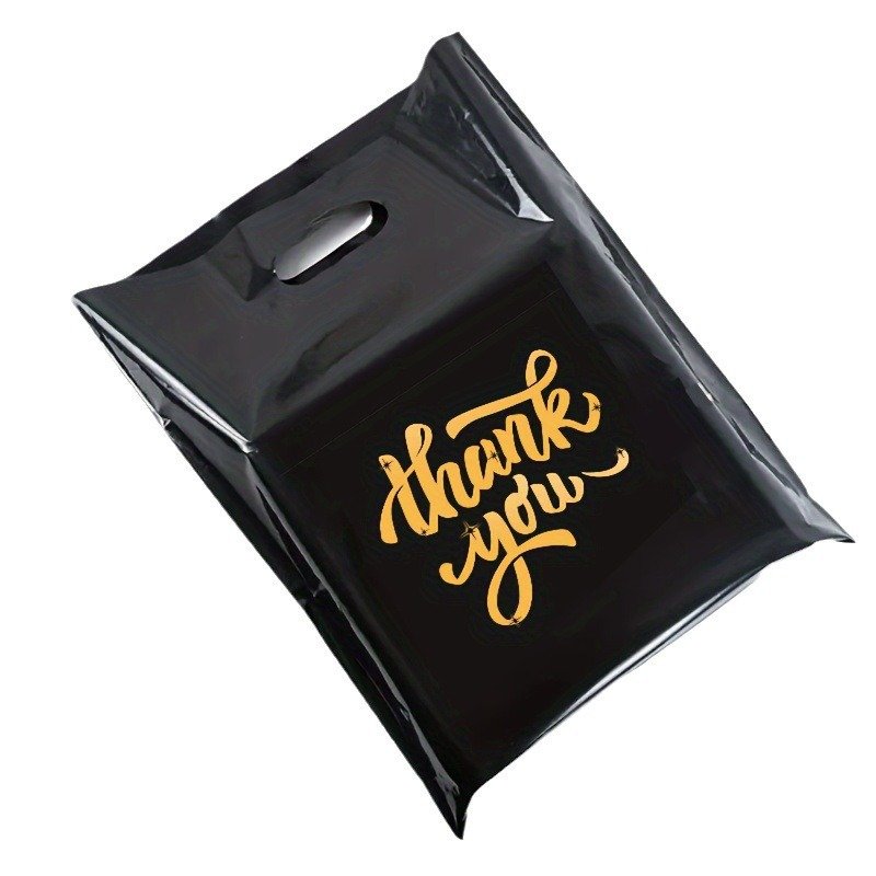 Durable Die cut bags Retail Store Packaging Plastic Shopping Bags Weather-proof Customized Logo