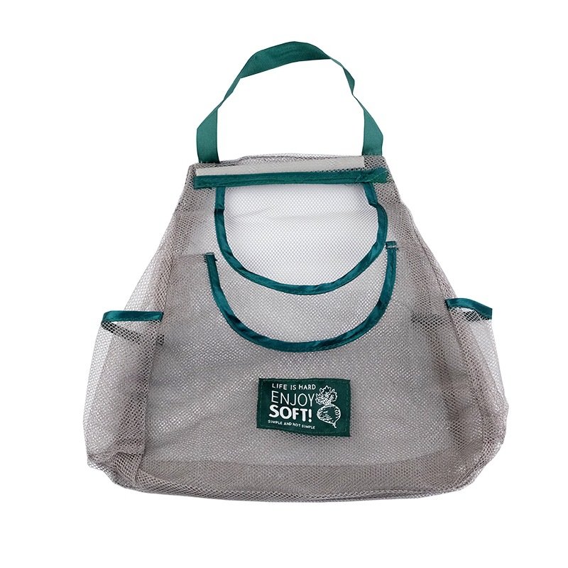 Kitchen Bag Organize Nylon Mesh Shopping Bag Mesh Bags With Drawstring For Fruit And Vegetables