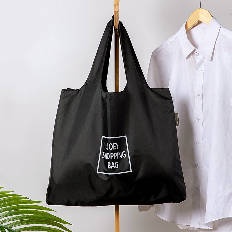 Foldable supermarket shopping bag thickened handbag, household large-capacity eco-friendly one-shoulder storage bag