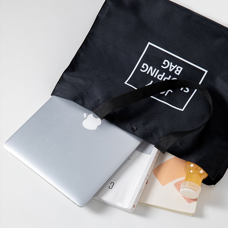 Foldable supermarket shopping bag thickened handbag, household large-capacity eco-friendly one-shoulder storage bag