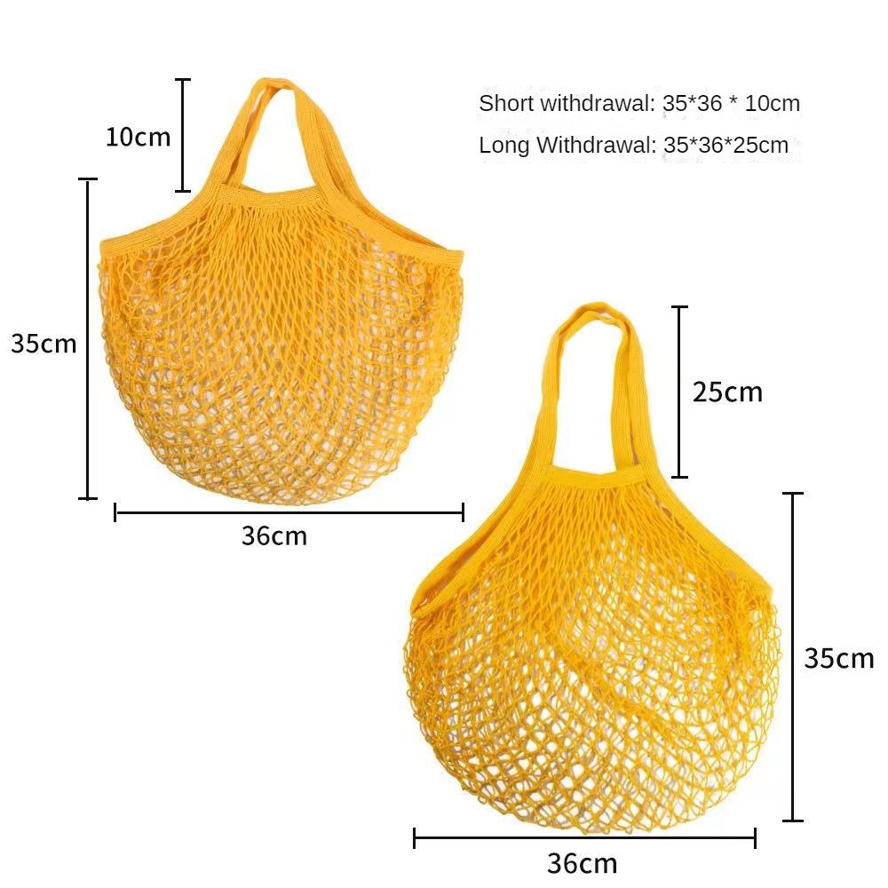 Eco Friendly Custom Logo Tote Shopping Bag Reusable Washable Fruit and Vegetable Grocery Cotton net Mesh beach Bag