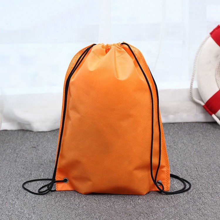 Wholesale Eco Friendly Promotional Recyclable Drawstring 210D Polyester Drawstring Gym Bag Backpack With Custom Logo Printed