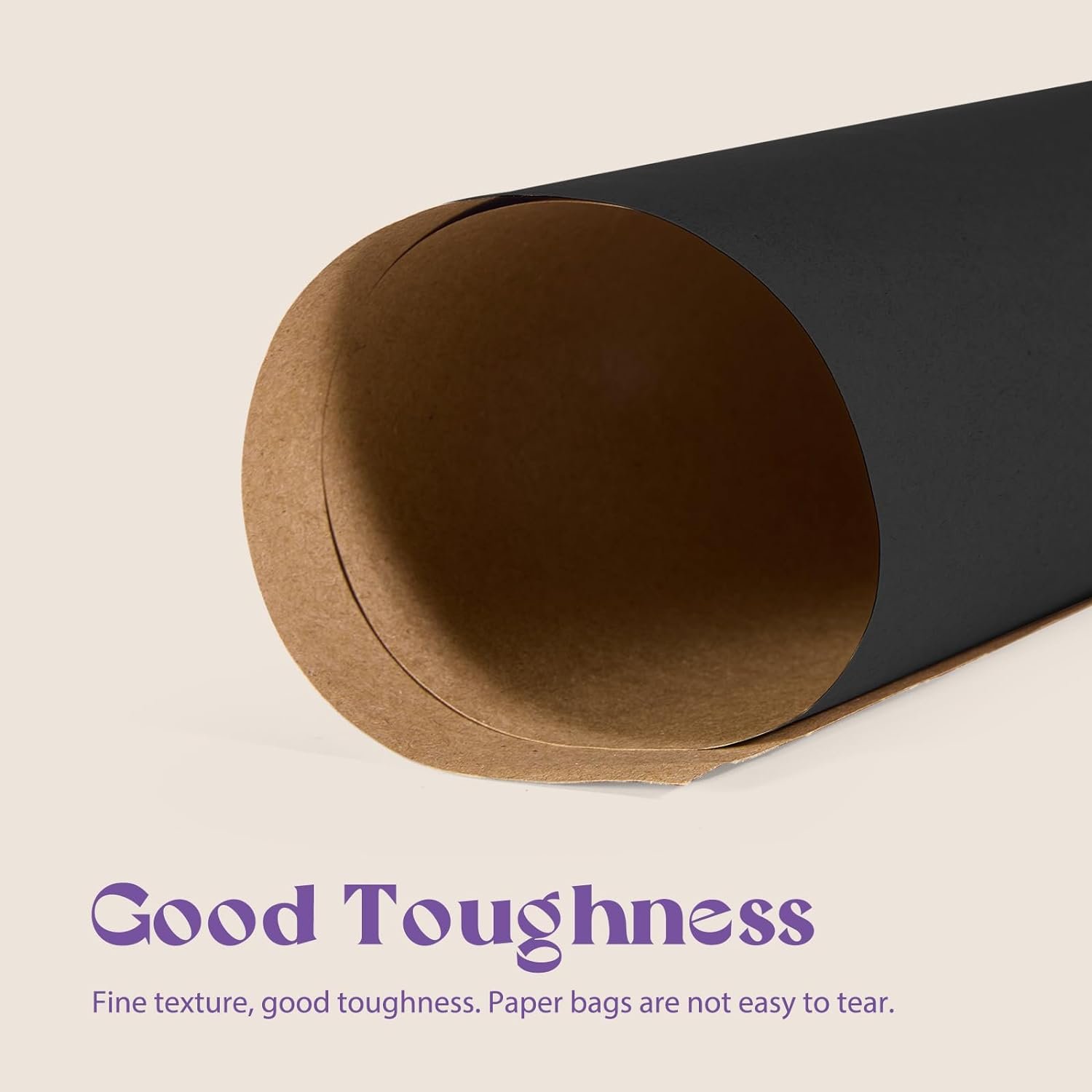 Wholesale Custom Logo Black Kraft Paper Bags Recyclable Paper Shopping Bag Fast Food Take Away Bag With Handles