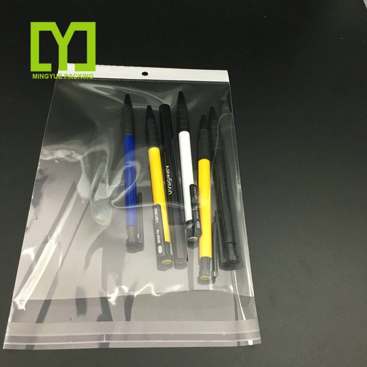 Clear poly transparent self adhesive seal opp/pp plastic bag for garment stationery packaging cushion packing poly Plastic Bag