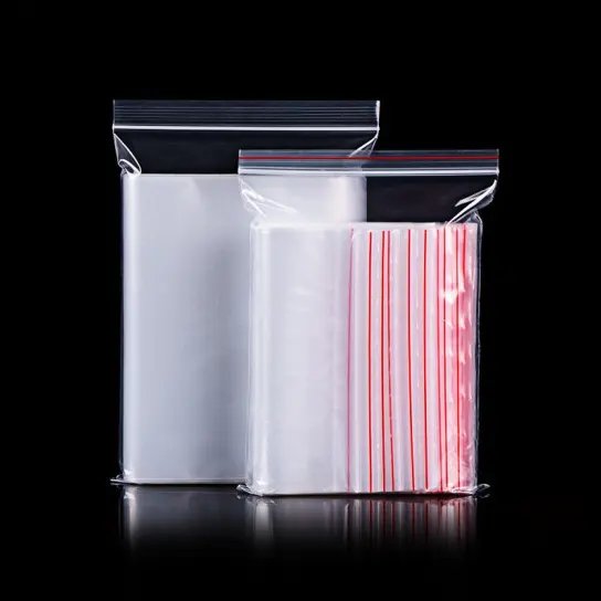 Clear Small Plastic Grip Self Seal Resealable Mini Ziplock Packing Bag Custom Size Zip Lock Bag Printed Single Zipper Self Bags