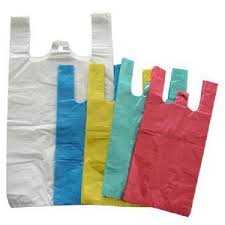 hot sale Eco-Friendly packaging bags plastic bag with handle disposable plastic t shirt shopping bags wholesale